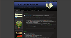 Desktop Screenshot of iqraonlineacademy.net