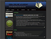 Tablet Screenshot of iqraonlineacademy.net