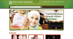 Desktop Screenshot of iqraonlineacademy.com